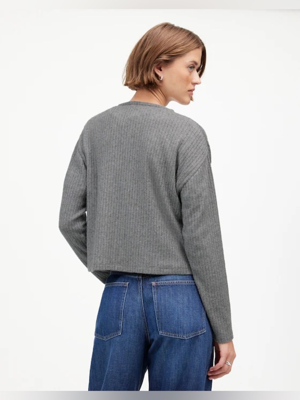 Madewell Relaxed Button-Front Cardigan - Picture 3 of 7